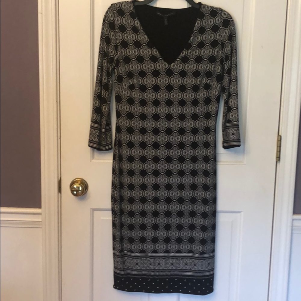 WHBM Black and White Reversible Sheath Dress XS